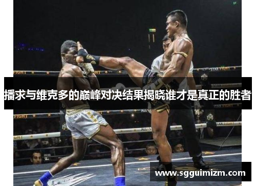 播求与维克多的巅峰对决结果揭晓谁才是真正的胜者